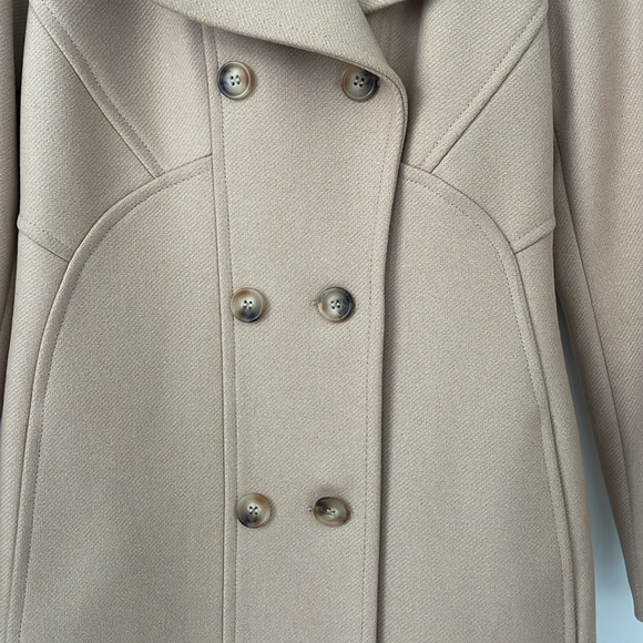 REISS Camel-Colored Wool-Blend Coat (XS) NWOT - Picture 3 of 7